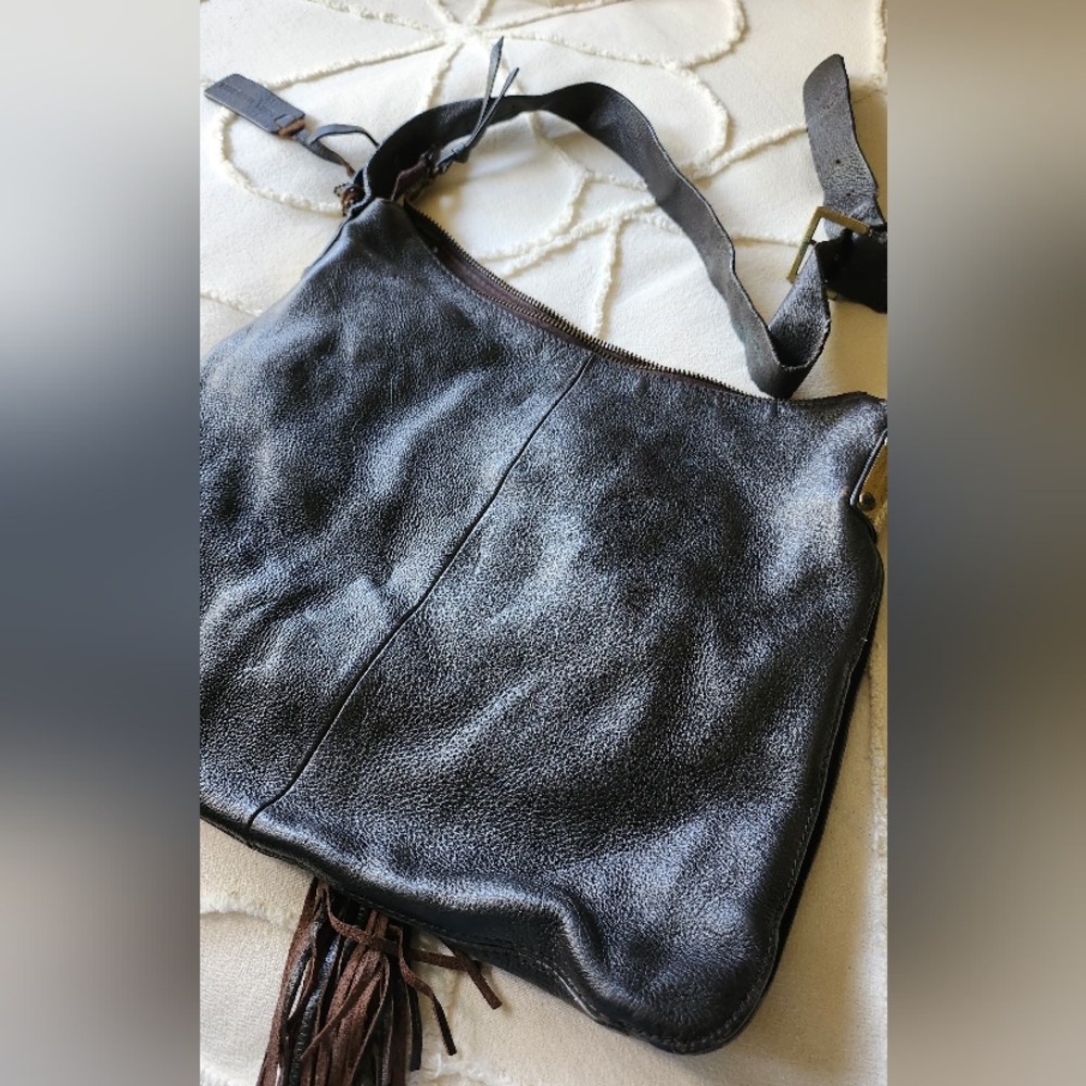 Aqua Madonna Calf Hair And Leather Purse Gem